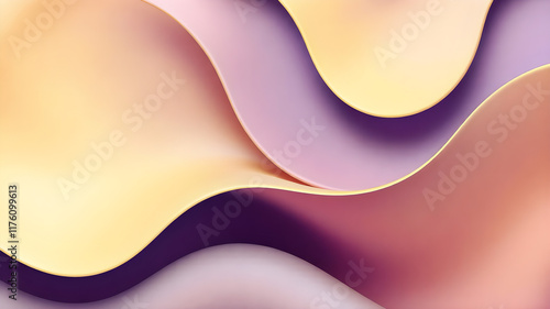 Abstract waves with matte textures creating an elegant product-friendly design