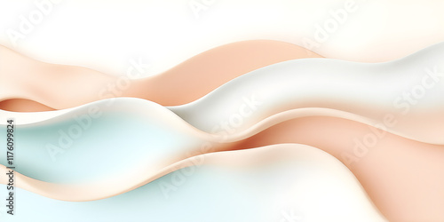 Abstract waves with matte textures creating an elegant product-friendly design