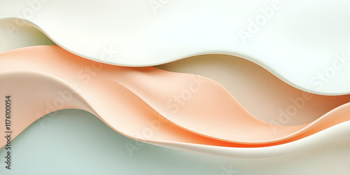 Abstract waves with matte textures creating an elegant product-friendly design