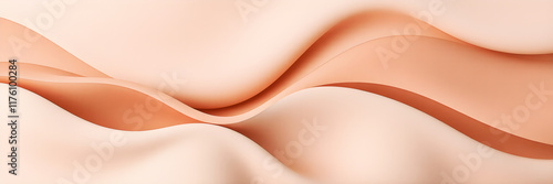 Abstract waves with matte textures creating an elegant product-friendly design