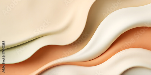Abstract waves with matte textures creating an elegant product-friendly design