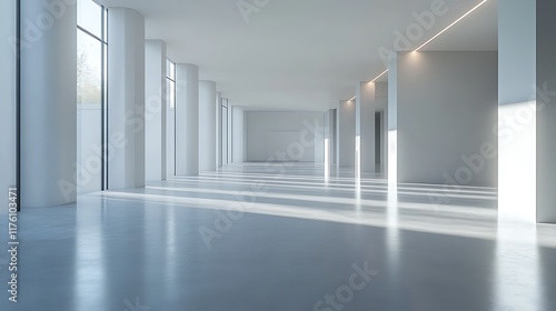 Wallpaper Mural Modern architectural space minimalist design interior environment Torontodigital.ca