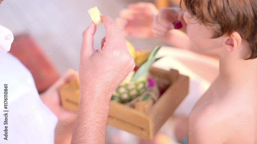 Family enjoying their summer holiday together, creating joyful memories outdoors. Family enjoying their summer holiday together, creating joyful memories outdoors.