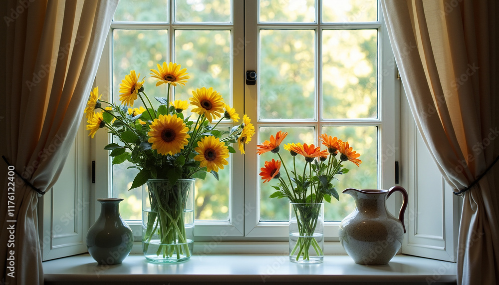 flowers in the window flowers in the window