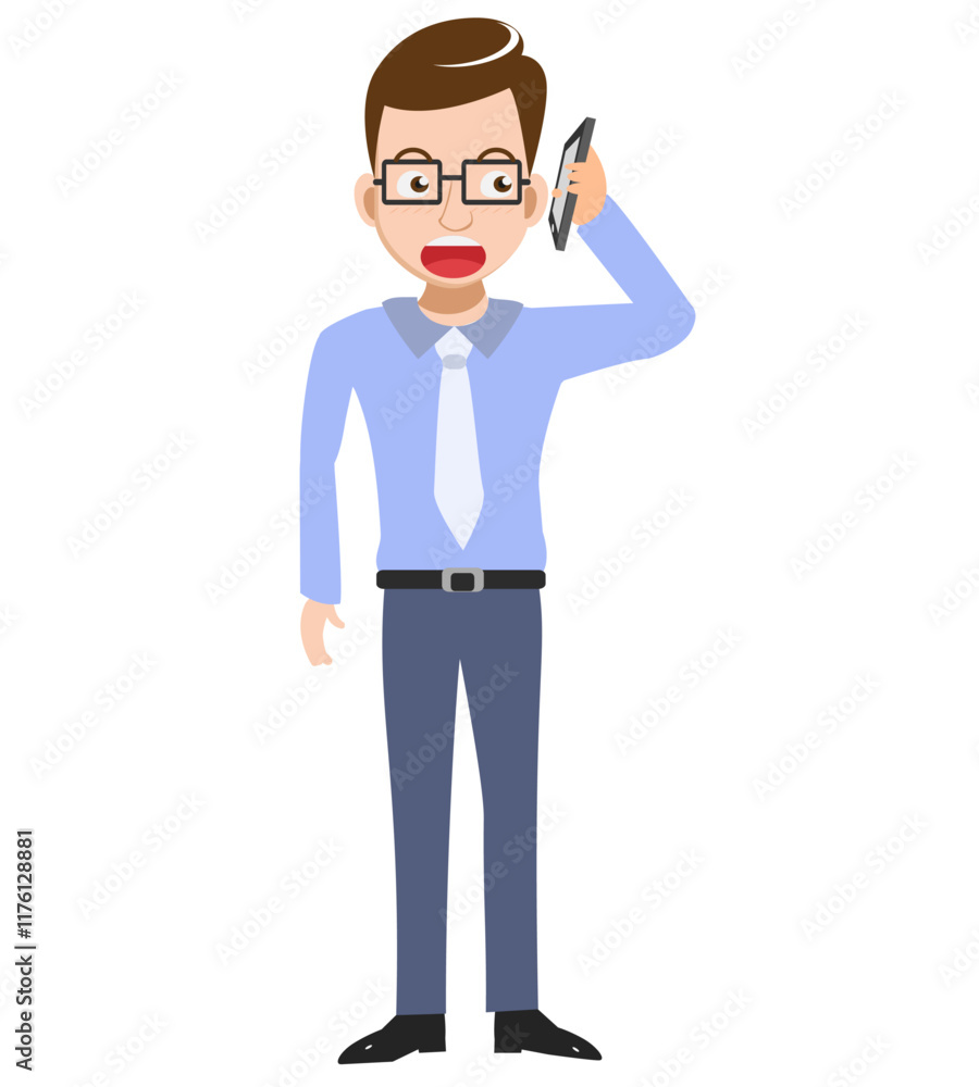 businessman with smartphone in his hand businessman with smartphone in his hand