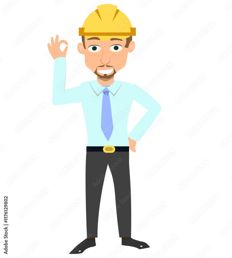 cute architect cartoon illustration, male architect cartoon character cute architect cartoon illustration, male architect cartoon character
