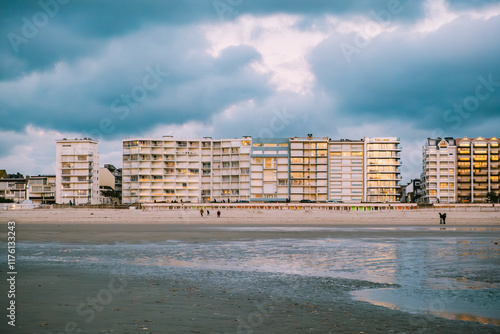Le Touquet during sunset 