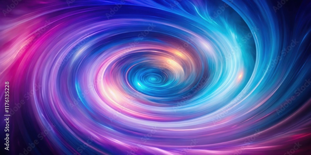 Vibrant swirling vortex in the center of a blurred background with shades of purple and blue, fantastical, vibrant Vibrant swirling vortex in the center of a blurred background with shades of purple and blue, fantastical, vibrant
