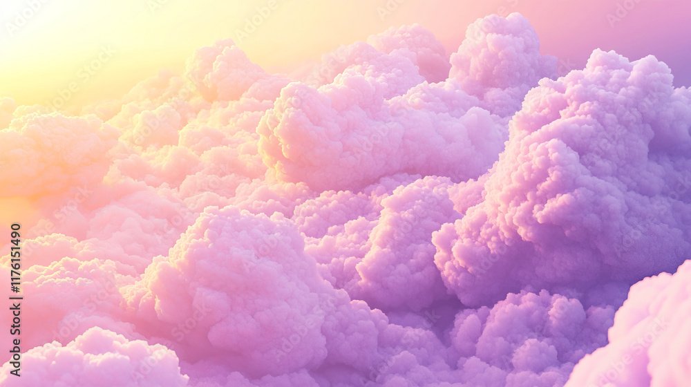 Soft Pastel Clouds at Sunset Creating a Dreamy, Serene Sky. Concept of Tranquility, Nature's Beauty, and Peaceful Evenings.. Valentine's Day Soft Pastel Clouds at Sunset Creating a Dreamy, Serene Sky. Concept of Tranquility, Nature's Beauty, and Peaceful Evenings.. Valentine's Day