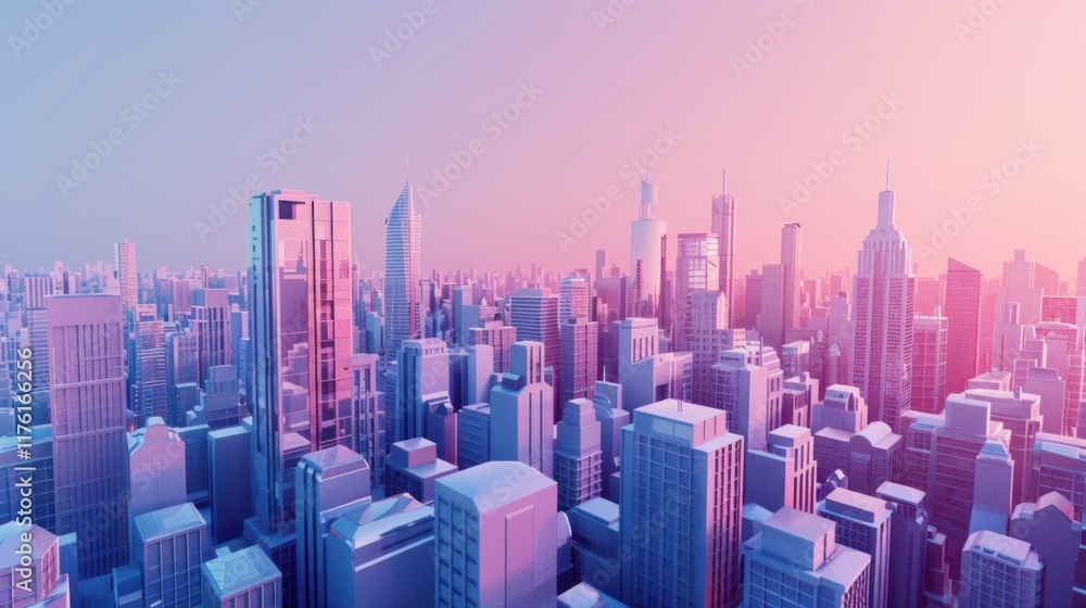 Fototapeta premium A Futuristic Cityscape