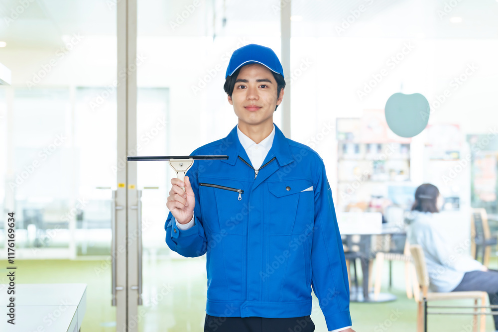 cleaner, man, worker, house cleaning, squeegee, building, contractor, company, staff, sash, wiper, washing, service, japanese, asian, smile, indoors, building maintenance, general cleaning, work cloth cleaner, man, worker, house cleaning, squeegee, building, contractor, company, staff, sash, wiper, washing, service, japanese, asian, smile, indoors, building maintenance, general cleaning, work cloth