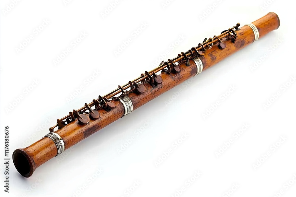 Naklejka premium Oboe isolated on white background 