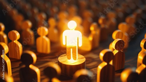 Standing Out in the Crowd: Inspirational Concept of Leadership, Individuality, and Personal Growth with a Spotlight on Unique Identity