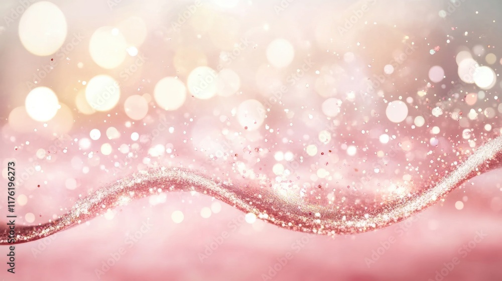Silky pink waves flow gently, illuminated by a soft glowing light, creating a serene and tranquil ambiance ideal for relaxation Silky pink waves flow gently, illuminated by a soft glowing light, creating a serene and tranquil ambiance ideal for relaxation