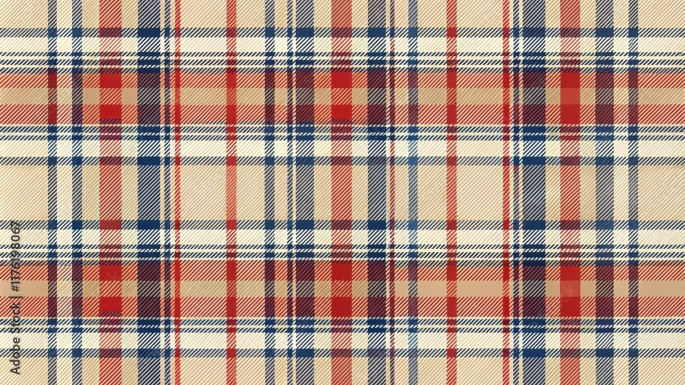 Interlocking Grid of Hues A Geometric Tapestry of Red, Blue, and Beige Tones Interlocking Grid of Hues A Geometric Tapestry of Red, Blue, and Beige Tones