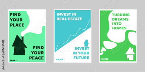 Event poster set with minimalist maximalist style, Promo  and sale flyer design for social media. Colorful poster collection for print. Trendy poster design for print and promotion