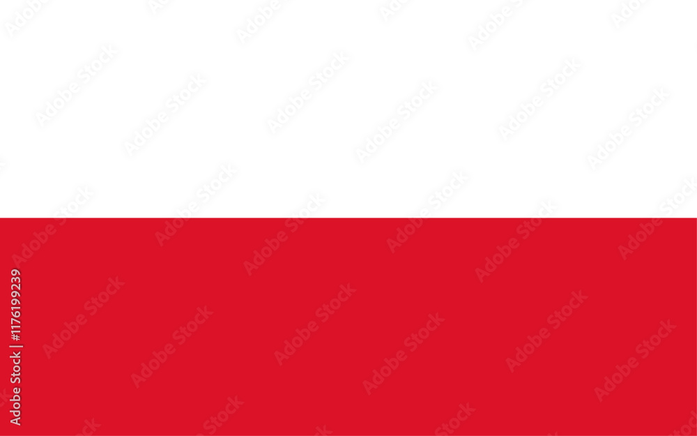 Naklejka premium Flag of Poland