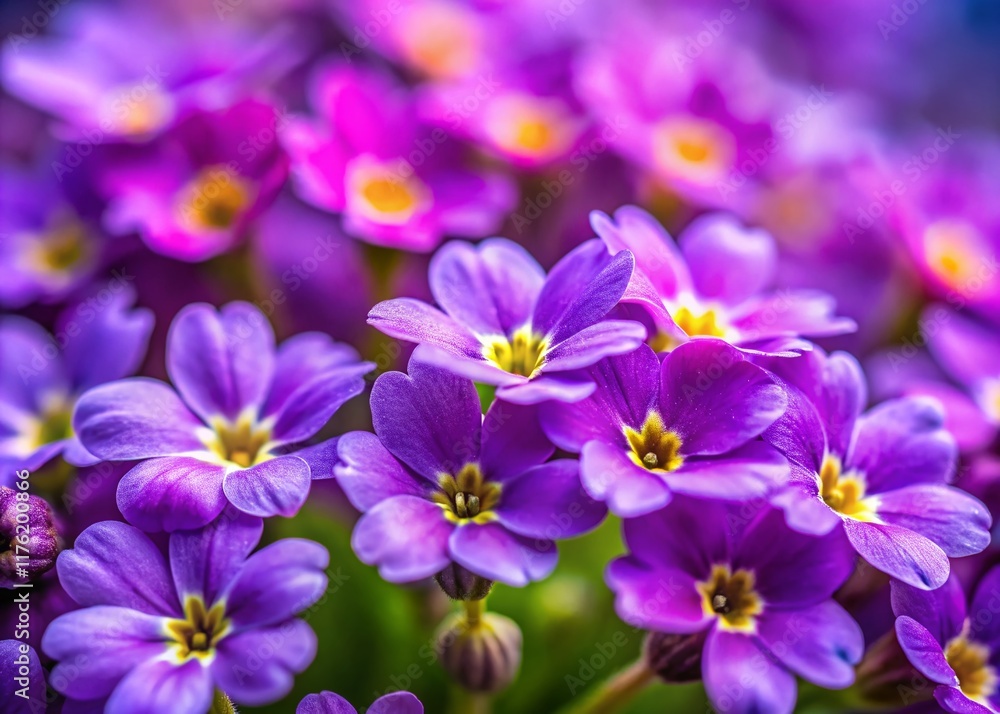 Delicate Spring Purple Flowers Close Up Macro Photography Delicate Spring Purple Flowers Close Up Macro Photography