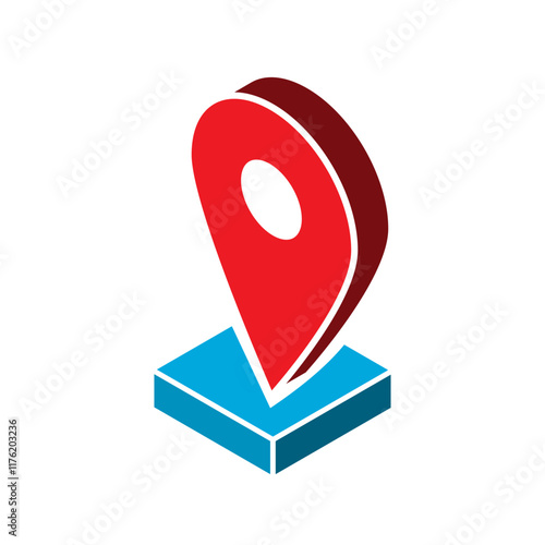 Isometric Locator icon vector design templates simple and modern Free Download Isometric Locator icon vector design templates simple and modern - GFXLoad