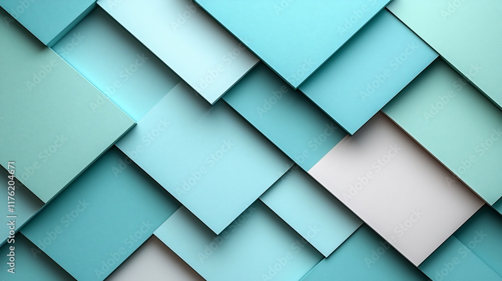 Abstract turquoise and white squares pattern. Abstract turquoise and white squares pattern.