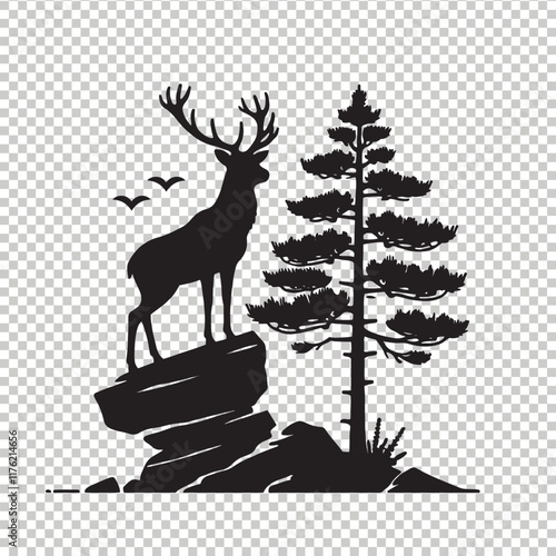 Whitetail deer vector