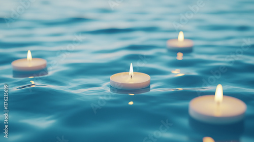 Floating Candles on Ripplin...