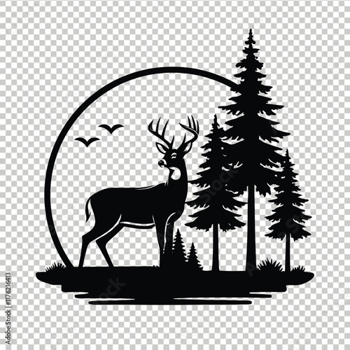 Whitetail deer vector
