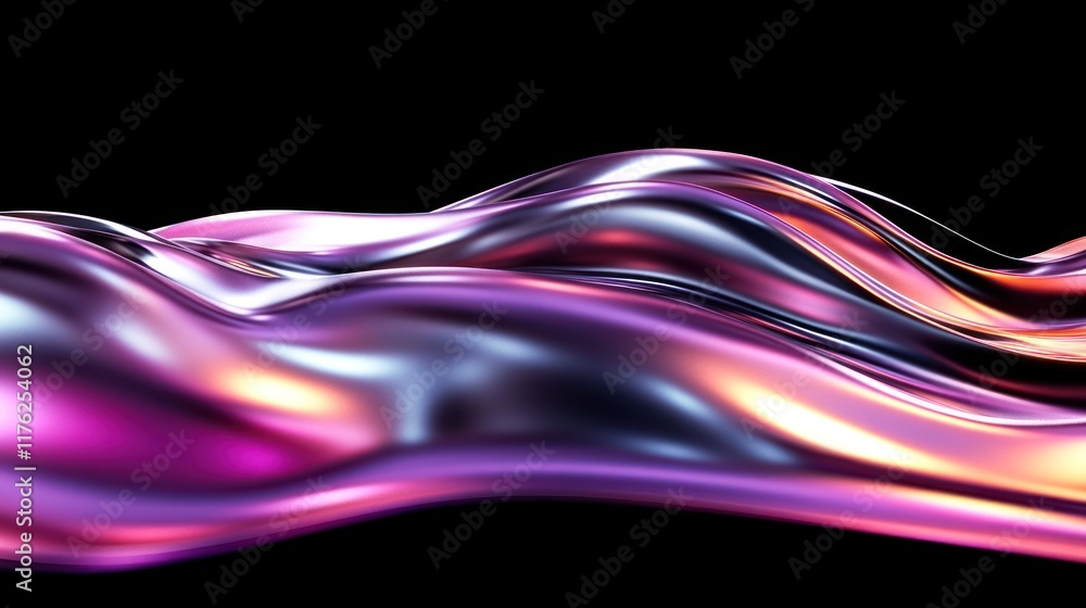 Abstract waves of vibrant colors creating a fluid visual effect. Abstract waves of vibrant colors creating a fluid visual effect.