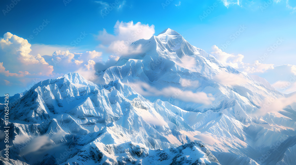Obraz premium Snow-capped peaks