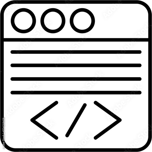 Web Coding Icon