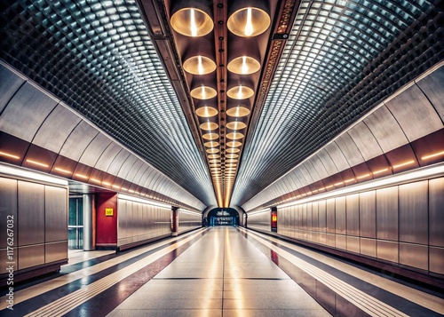 Viennese Underground Station: Minimalist Architecture, Karlsplatz photo