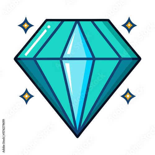 glittering diamond icon design