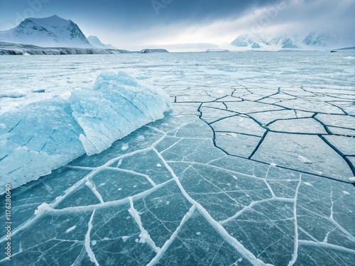 iceberg in polar regions. ice, winter, snow, landscape, sky, water, nature, sea, cold, lake, mountain, frozen, ocean, white, cloud, travel, weather, horizon, blue, view, environment, nobody, island, a