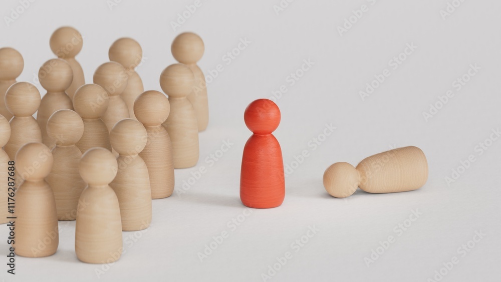 reden and silver chess, business concept.Customer Lifecycle Management concept.3D rendering on white background. reden and silver chess, business concept.Customer Lifecycle Management concept.3D rendering on white background.