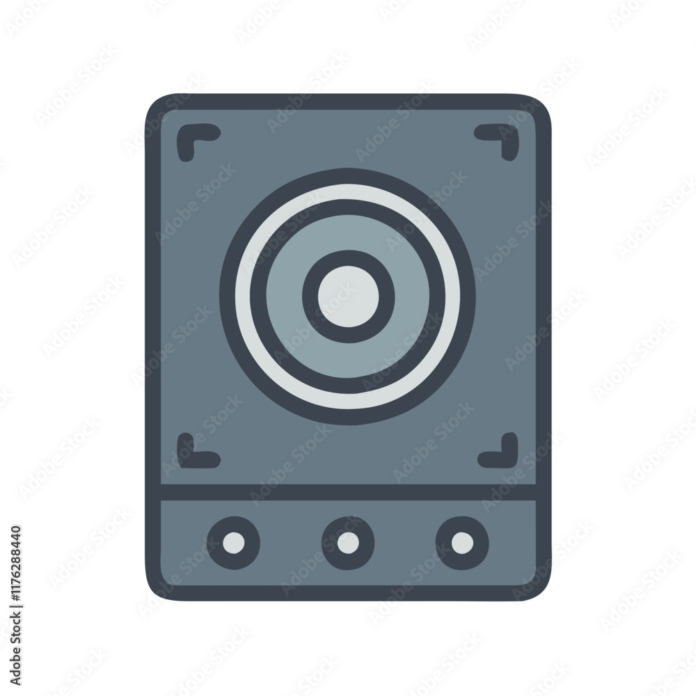 induction cooktop icon design induction cooktop icon design