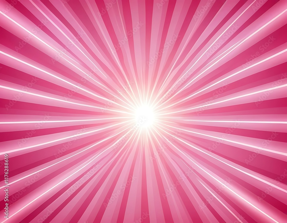 Pink Radiating Lines Converge Bright Center Pink Radiating Lines Converge Bright Center