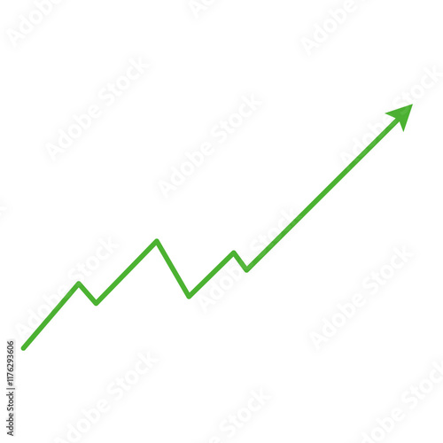 Market volatility icon  lines trend graph chart data analysis