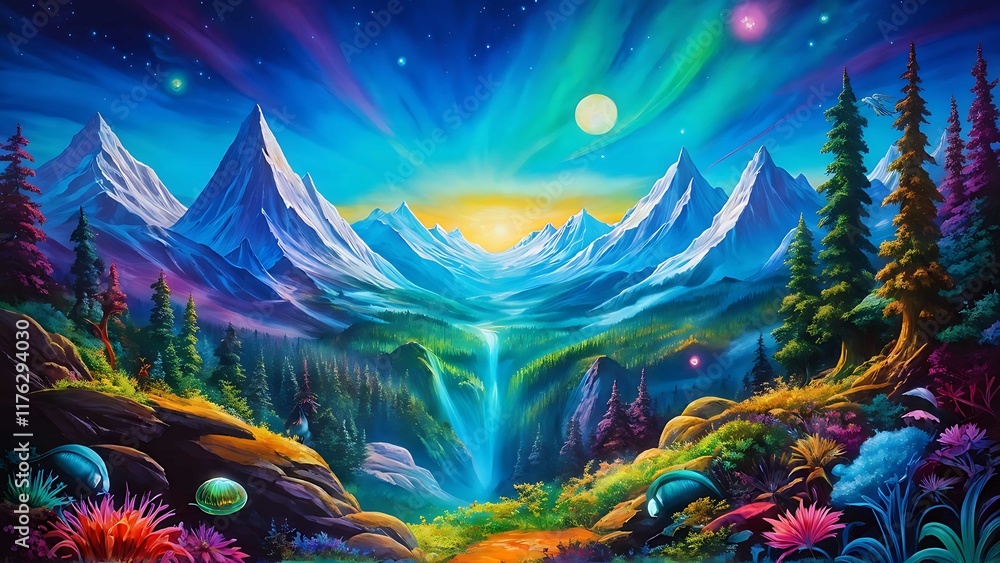 Obraz premium abstract fantasy landscape