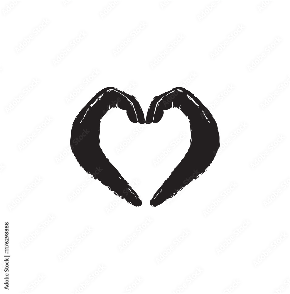 Valentine day illustration of a heart symbol Valentine day illustration of a heart symbol