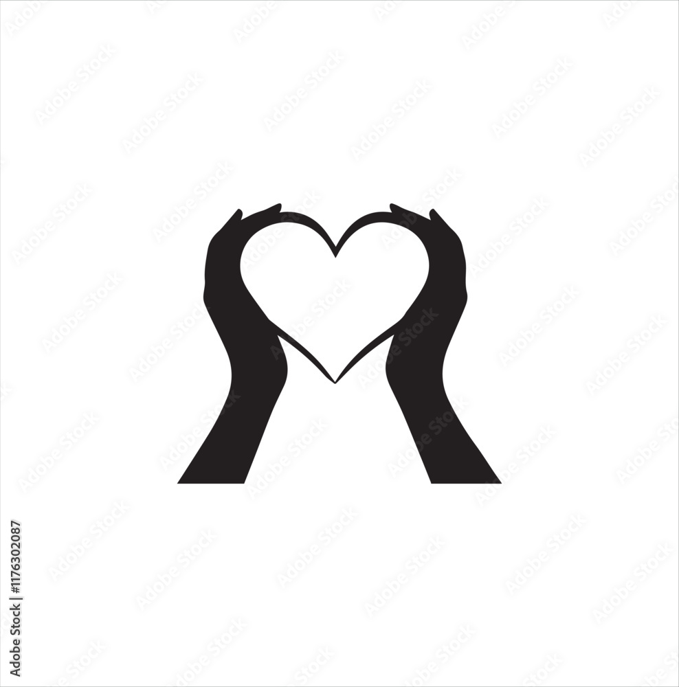 Valentine day illustration of a heart symbol Valentine day illustration of a heart symbol