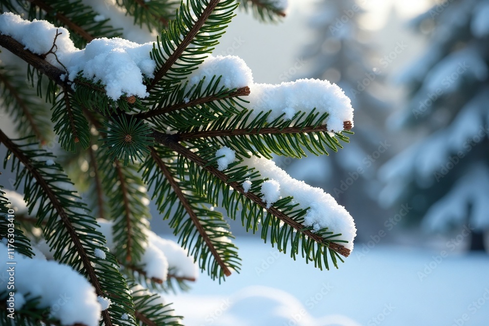Snowy pine tree with intricately carved branches, wooden, garden Snowy pine tree with intricately carved branches, wooden, garden