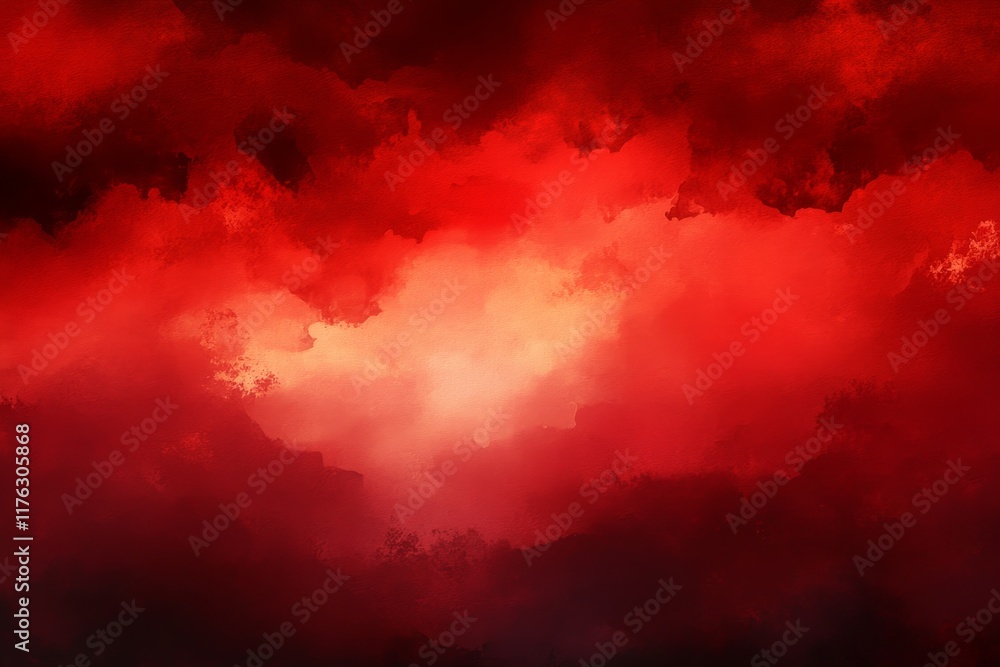 Fiery red and orange cloudscape, dramatic sky. Fiery red and orange cloudscape, dramatic sky.
