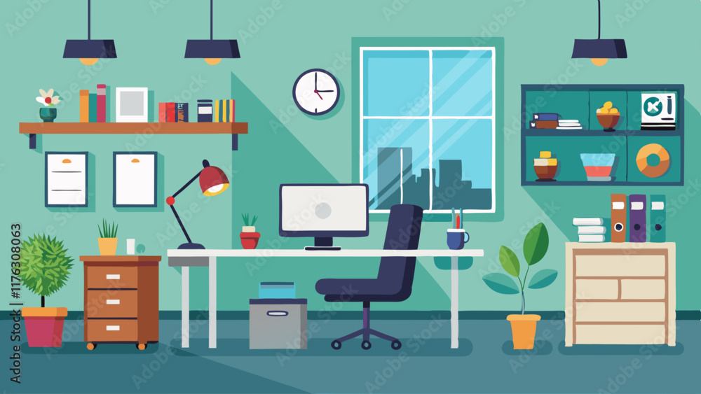 Contemporary Home Office Setup Contemporary Home Office Setup