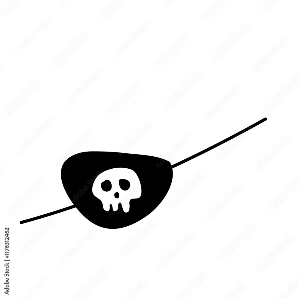 Pirate eye patch or blindfold ophthalmology injury mask Pirate eye patch or blindfold ophthalmology injury mask