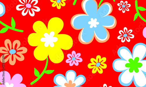 Abstract Flower background suitable for home decore and wallpaper purpose


