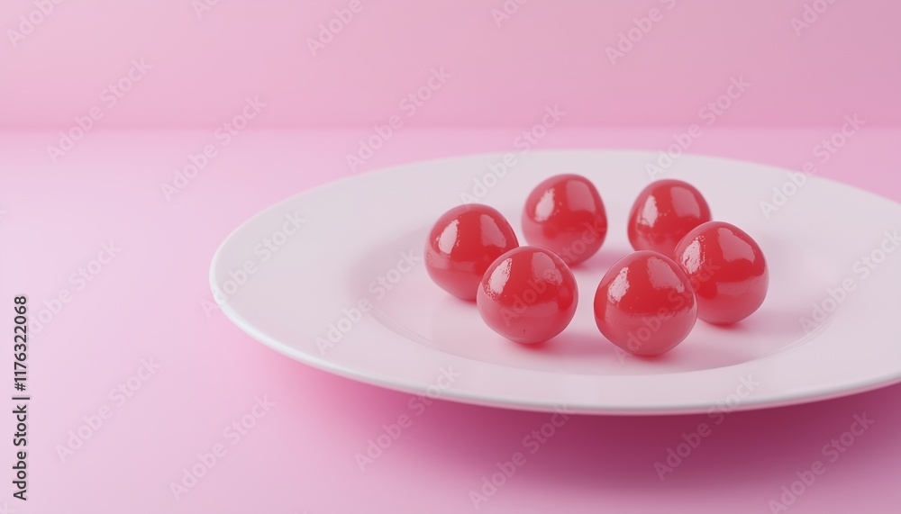 Sweet milk ball dessert snack on plate for tea time Sweet milk ball dessert snack on plate for tea time