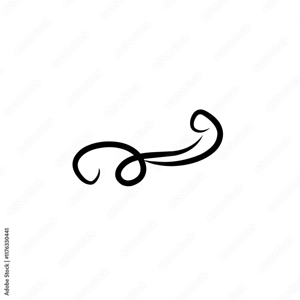 Swirl elements decorative illustration Swirl elements decorative illustration