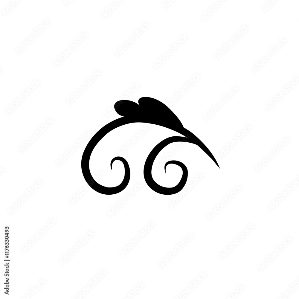 Swirl elements decorative illustration Swirl elements decorative illustration