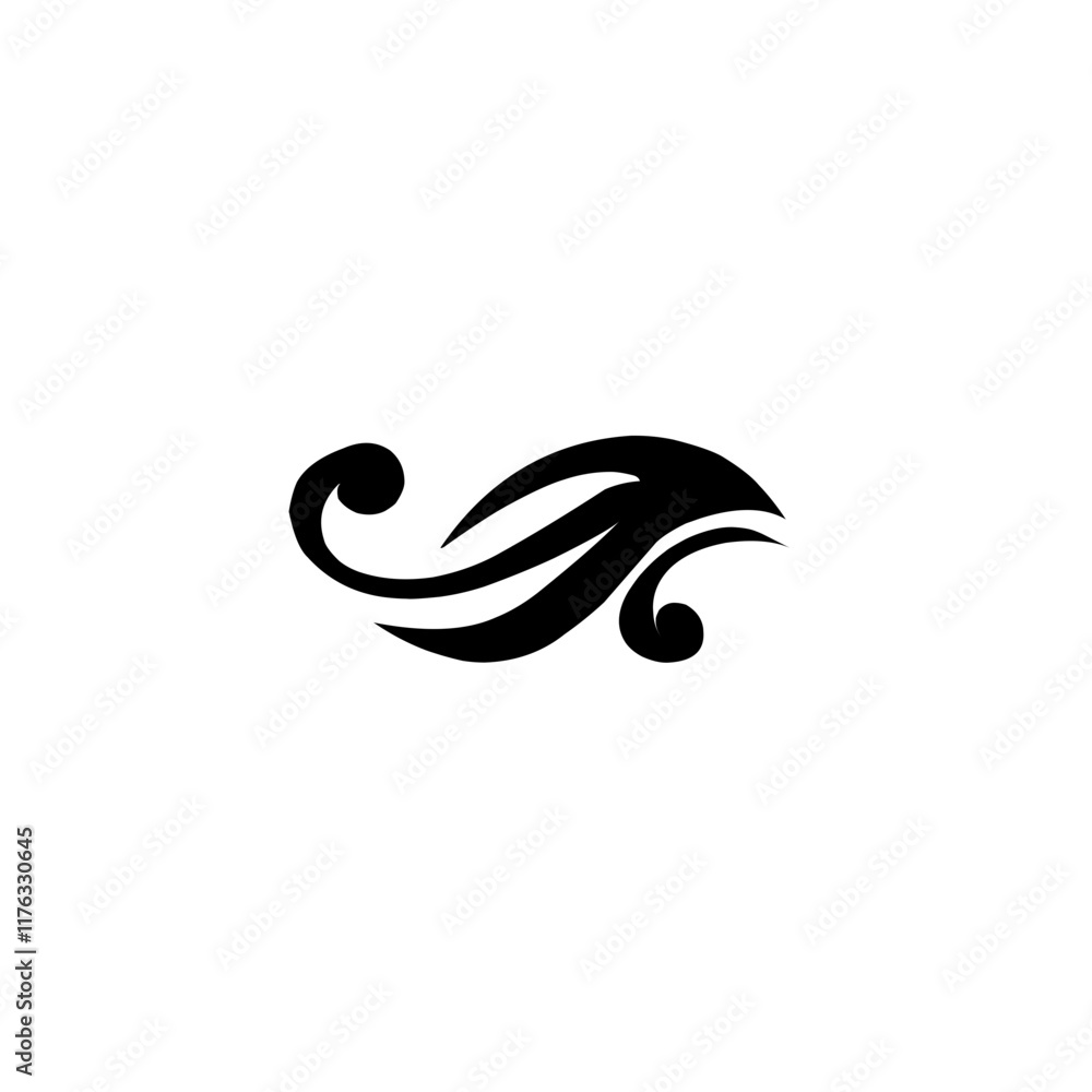 Swirl elements decorative illustration Swirl elements decorative illustration
