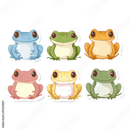 set of frogs photo